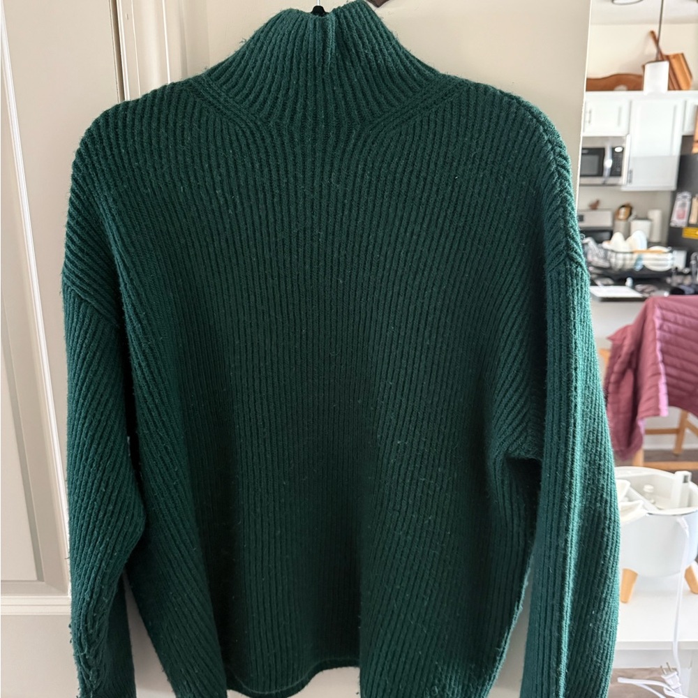 H&M Deep Green Women's Turtleneck Sweater